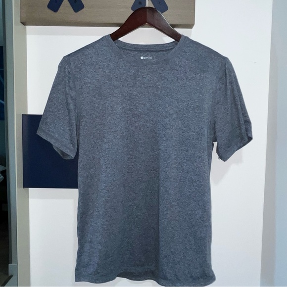 Zella Tops - Zella Gray Short Sleeve Crew Neck Tee (1-157)